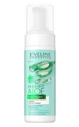 EVELINE-Пінка для вмивання Eveline Organic Aloe and Collagen 150 мл-5903416026754-