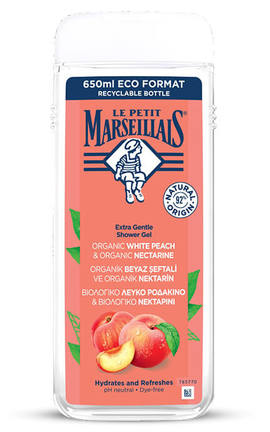 MARSEILLAIS-Гель для душа Le Petit Marseillais Белый персик и нектарин 650 мл-3574661714738-