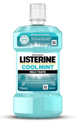 LISTERINE-Ополіскувач для ротової порожнини Listerine Cool mint М'який смак 250 мл-3574661021768-