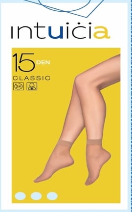 INTUICIA-Шкарпетки Intuicia Classic 15 Den Тілесні-4820023714588-