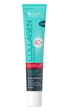 __EVELINE-Крем для лица разглаживающий ночной 40+ Eveline Cosmetics Collagen Booster 50 мл-5901761938739-