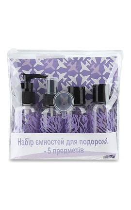 MIINE-Набір ємностей для подорожі 5 предметів Ningbo Evershine International Co Ltd 1 шт-4894819563773-