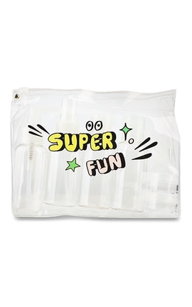 MIINE-Набір ємностей для подорожі 9 предметів Ningbo Evershine International Co Ltd Super Fun 1 шт-4894819564107-