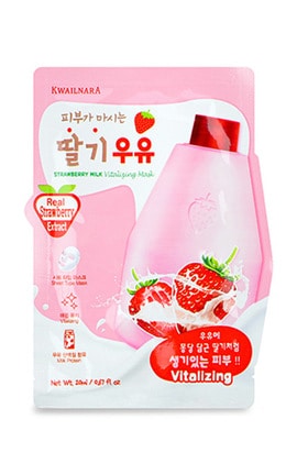 KWAILNARA-Маска для лица Kwailnara Strawberry Milk 20 мл-8803348048688-