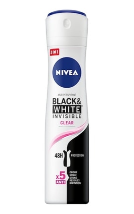 NIVEA-Дезодорант-антиперспірант Nivea Чорне та Біле Невидимий прозорий, 150 мл-4006000026596-