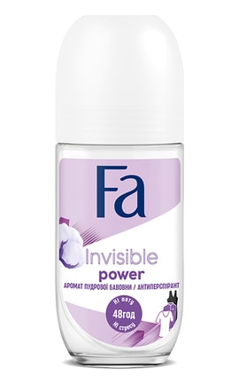 FA-Антиперспірант жіночий Fa Invisible Power Аромат бавовни 50 мл-4015000998529