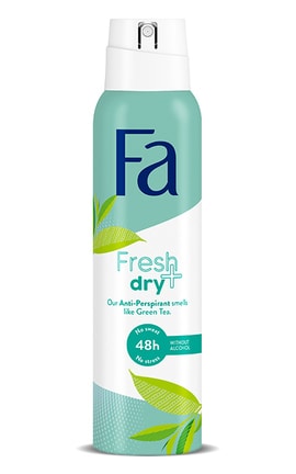 FA-Дезодорант-спрей жіночій Fa Fresh Зелений чай 150 мл-9000100936125-