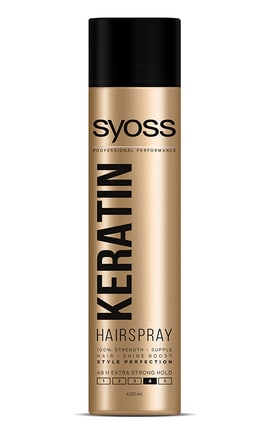 SYOSS-Лак для волосся  Syoss Кератин Досконалість образу екстрасильна фіксація 400 мл-5201143155182-
