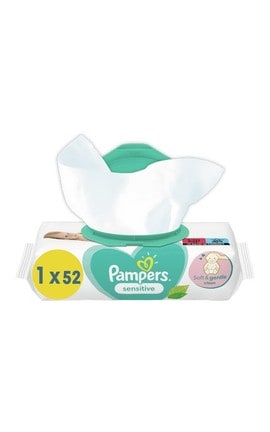PAMPERS-Салфетки Pampers Sensitive 52 шт-8001841041391-