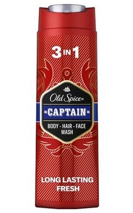 OLD SPICE-Гель для душу + шампунь Old Spice 3-в-1 Captain 250 мл-8001090965431-