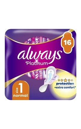 ALWAYS-Гігієнічні прокладки Always Platinum Normal (Розмір 1) 16 шт-8001090444912-