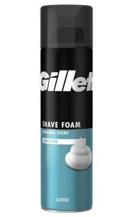 GILLETTE-Пена для бритья мужская Gillette Foam Sensitive Skin 200 мл-3014260302788-