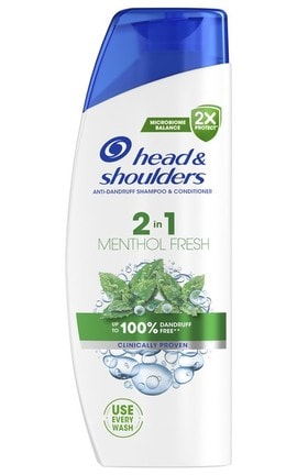 HEAD and SHOULDERS-Шампунь проти лупи Head & Shoulders Ментол 2-в-1, 330 мл-8700216304825-