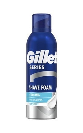 GILLETTE-Піна для гоління Gillette Series Охолоджуюча з евкаліптом, 200 мл-8001090872098-