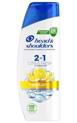 HEAD and SHOULDERS-Шампунь проти лупи Head & Shoulders Цитрус 2-в-1, 330 мл-8700216304733-