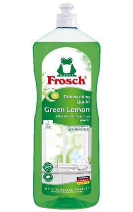 FROSCH-Засіб для миття посуду Frosch Зелений лимон 1 л-4009175170675-