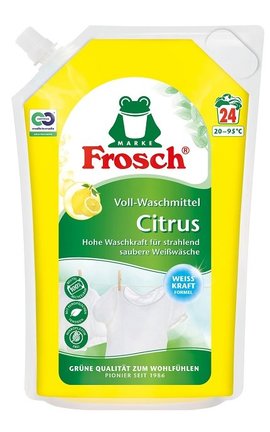 FROSCH-Рідкий пральний засіб Frosch Цитрус, 1.8 л-4001499960246-