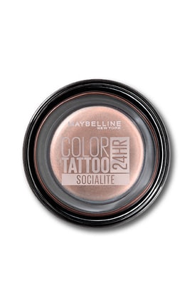 MAYBELLINE NY-Тіні для повік кремові Maybelline New York Color Tattoo 24h Socialite 4 г-3600531581466-