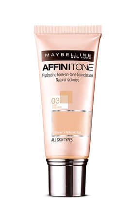 MAYBELLINE NY-Тональний крем для обличчя Maybelline Affinitone Досконалий Тон 03 Cвітло-бежевий 30 мл-3600530427451-