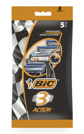BIC-Бритва для гоління Bic Action 3 5 шт-3086123740716-