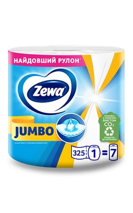 ZEWA-Паперові рушники Zewa Jumbo, 2 шари, 1 рулон 1 шт-7322541191706-