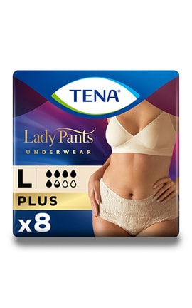 TENA-Урологические трусы для женщин TENA Lady Pants Plus Creme, размер L, 8 шт-7322540920796-