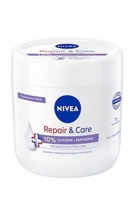 NIVEA-Крем для тіла Nivea Відновлення та догляд для чутливої та подразненої шкіри, 400 мл-9005800380551-