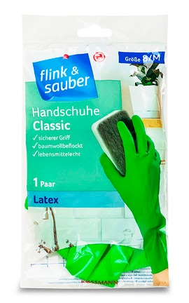 FLINK and SAUBER-Перчатки хозяйственные M Flink&Sauber Classic 1 пара-4305615946610-