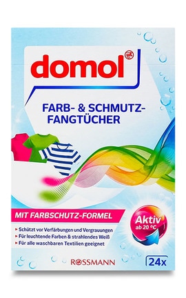 DOMOL-Салфетка-ловушка для цвета и грязи Domol 24 шт-4305615273938-