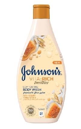 JOHNSON'S-Гель для душу Johnson's Vita-Rich Смузі доглядаючий з йогуртом, вівсом і медом, 250 мл-3574661385631-
