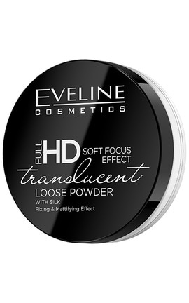 EVELINE-Пудра для лица Eveline Cosmetics Full HD Transparent Рассыпчатая 6 г-5901761980691-