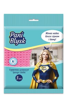 Pani Blysk-Серветки вологопоглинаючі  Pani Blysk 3 шт -4823071661118-