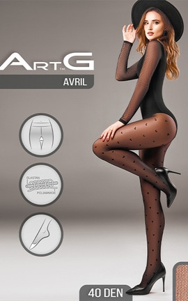ART G-Колготки ART G AVRIL 40 Den NERO 3-4820040319230-