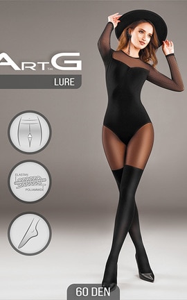 ART G-Колготки жіночі Art G Lure 60 (3), Nero 2-4823102917306-