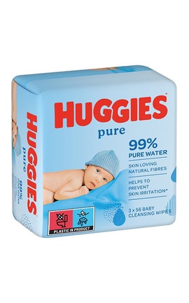 HUGGIES-Вологі серветки дитячі Huggies Pure 168 шт-5029053550091-