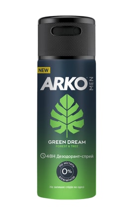 ARKO-Дезодорант-спрей ARKO Men Green Dream 150 мл-8690506549596-