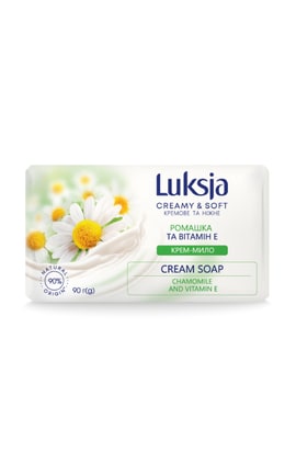 LUKSJA-Крем-мило Luksja Ромашка + вітамін Е 90 г-4820263231272-