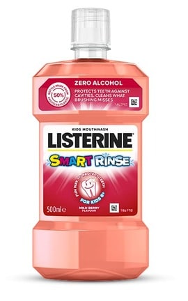 LISTERINE-Ополіскувач для ротової порожнини Listerine Smart Rinse дитячий Ягідна свіжість 500 мл-3574661787190-