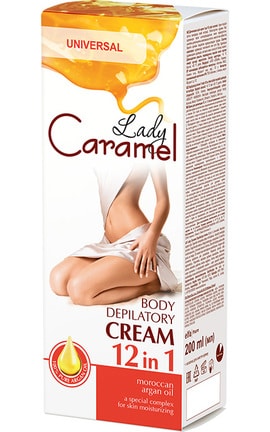 LADY CARAMEL-Универсальный крем для депиляции Caramel Lady 12 в 1, 200 мл-4823015934018-
