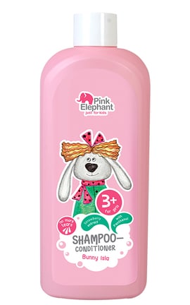 PINK ELEPHANT-Шампунь-кондиціонер дитячий Pink Elephant Bunny Isla 500 мл -8588006040944-