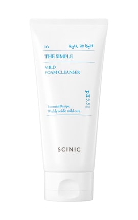 SCINIC-Пінка для вмивання обличчя Scinic The Simple Mild Foam Cleanser 120 мл-8809546004396-