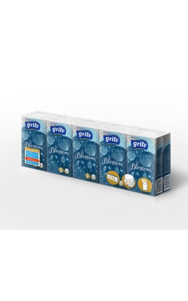 GRITE-Хустинки паперові Grite Blossom тришарові 10x10 шт-4770023613162-