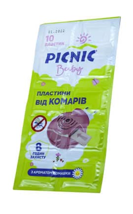 PICNIC-Пластины от комаров Picnic Baby 10 шт-4820185020763-