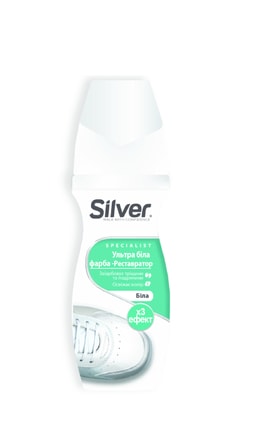 SILVER-Рідка фарба для спортивного взуття Silver ультра білий 75 мл-8690757010661-