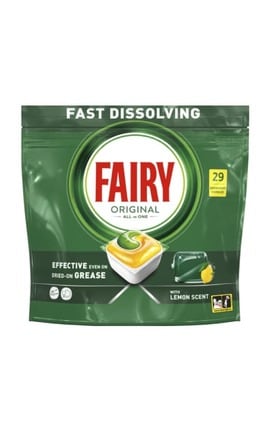 FAIRY-Капсули для ПММ Fairy Original Lemon 29 шт-8700216237314-