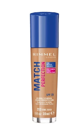 Тональная Основа Rimmel MATCH PERFECTION оттенок 203 True Beige-