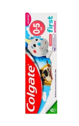 COLGATE-Паста зубная для детей 0-5лет со вкусом клубники First smiles Colgate 50 мл-8718951610583-