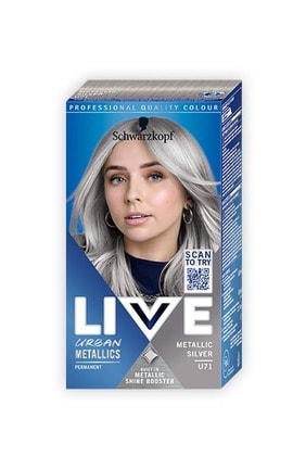 LIVE-Стойкая крем-краска для волос Schwarzkopf LIVE Серебристый Металлик-9000101234978-