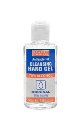 BEAUTY FORMULAS-Гель для дезінфекції рук Beauty Formulas 50 мл-5012251008013-