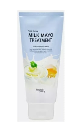 WELCOS-Бальзам для поврежденных волос Welcos Forest Story Food Recipe Milk Mayo Treatment 300 г-8803348034704-